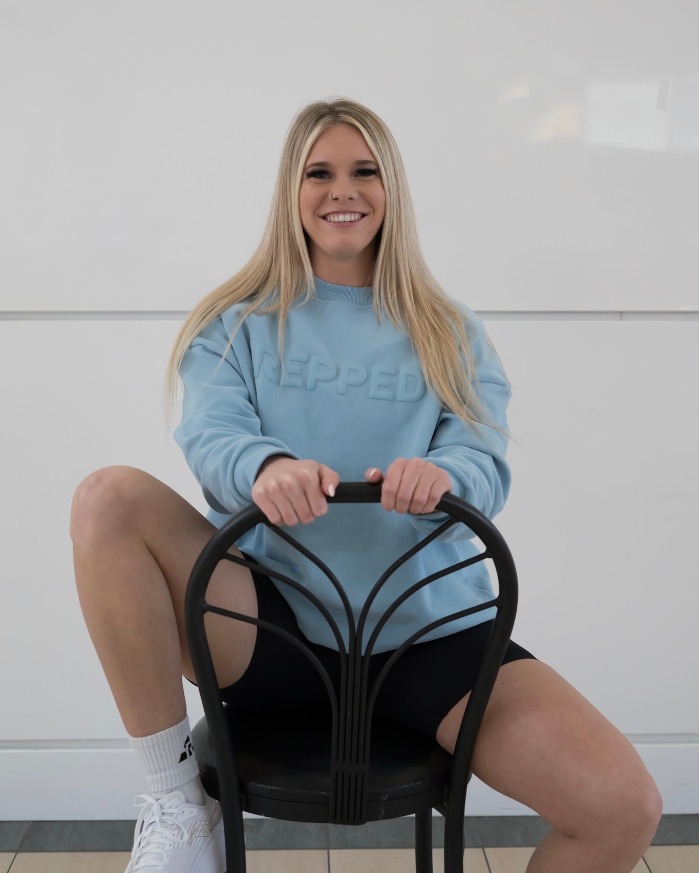 Cascade Crewneck- Light Blue
