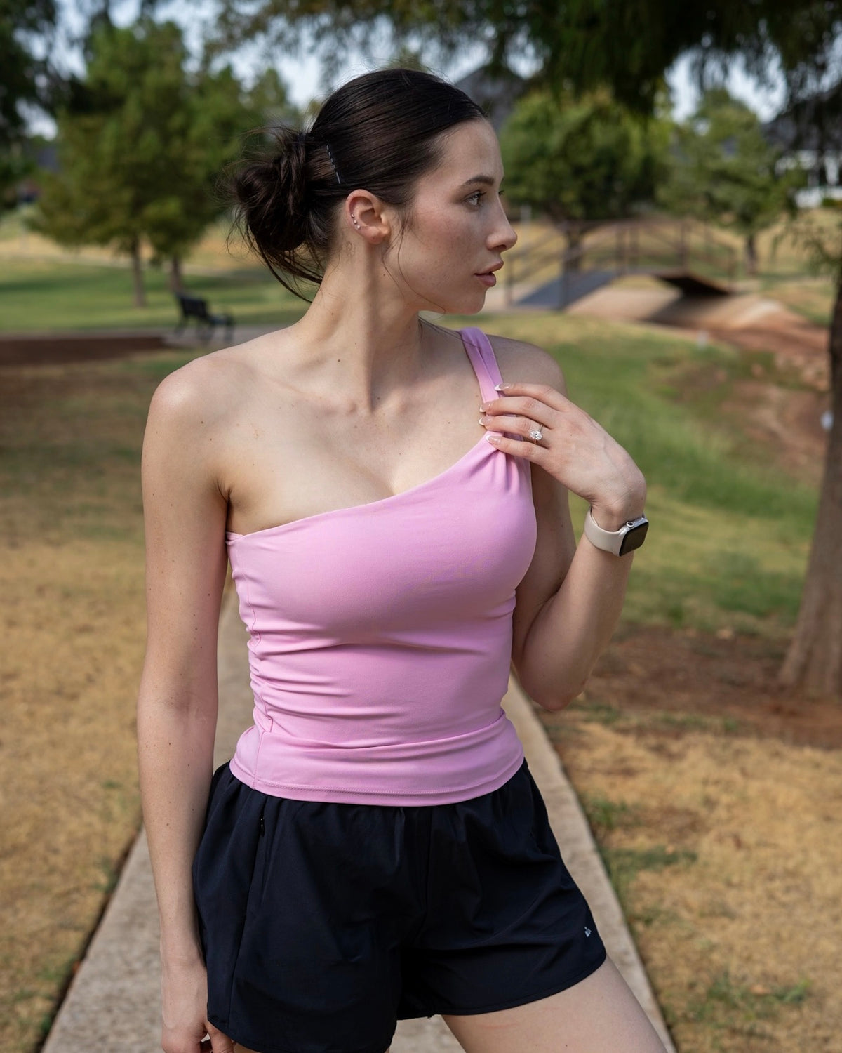 One strap top- Pink