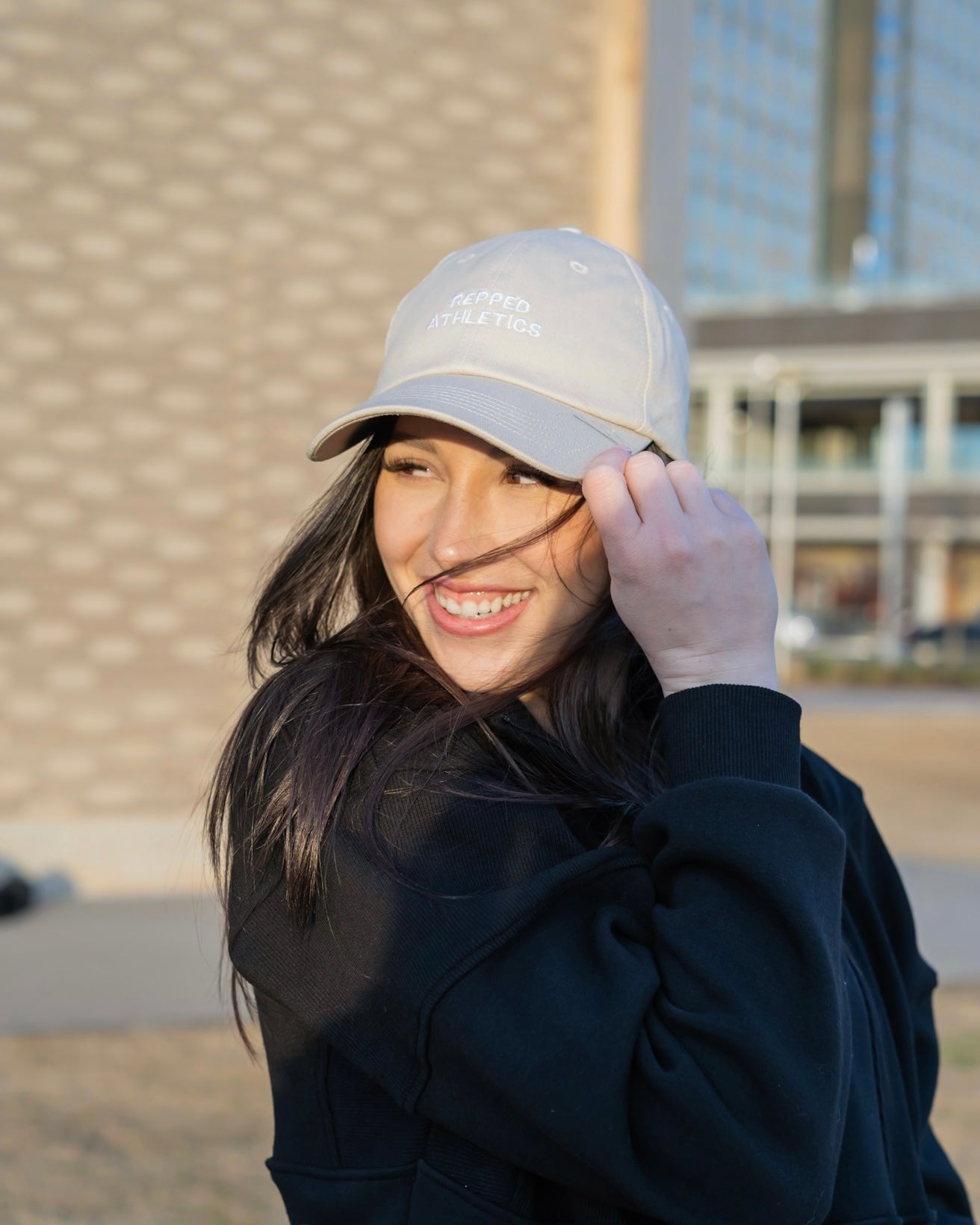 Repped Athletics Baseball Cap- Cream