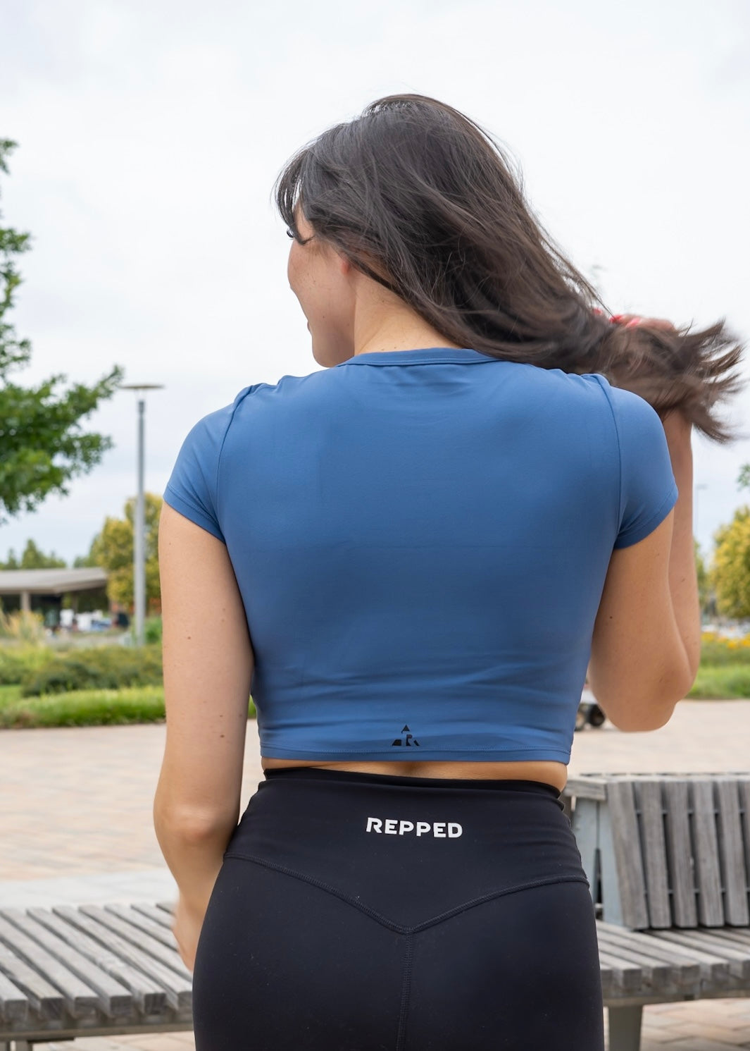 Allure Crop- Cobalt Blue