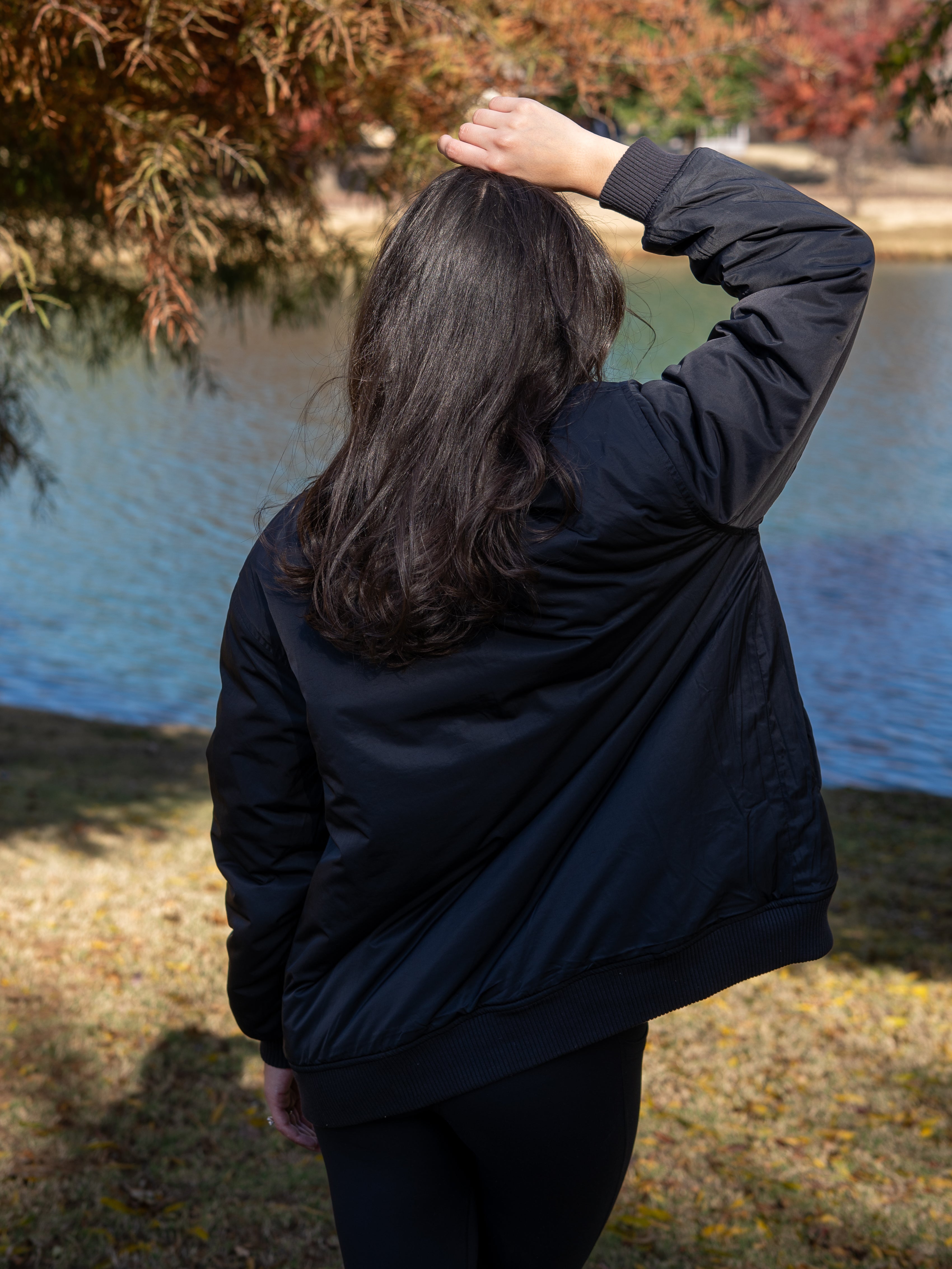 Reversible Bomber Jacket- Onyx/Mocha