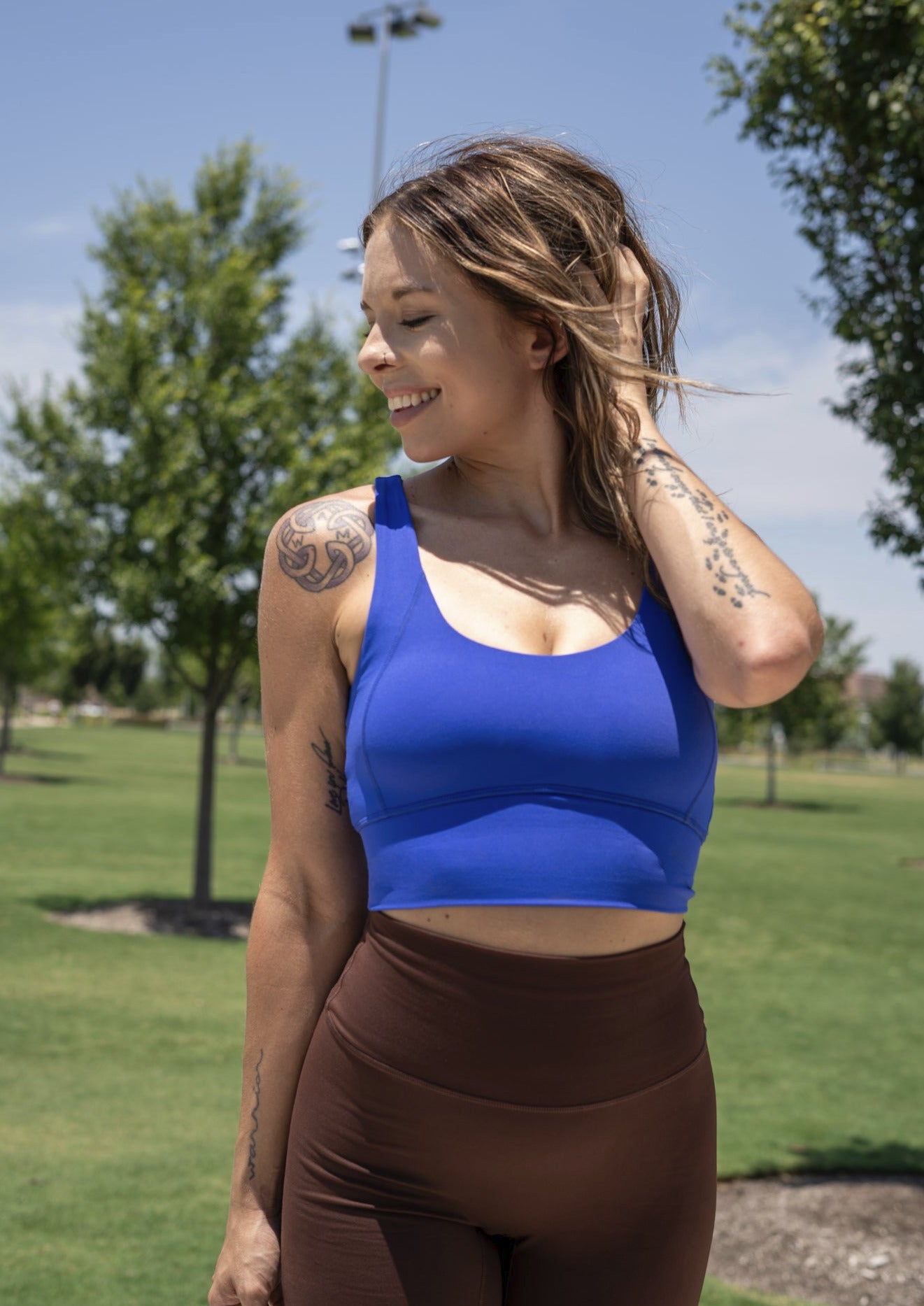 Ignite Sports Bra- Capri Blue