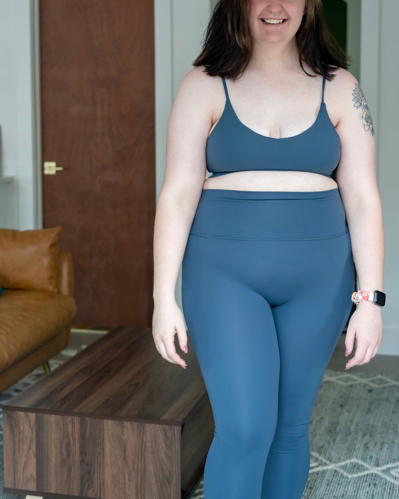 Verge High Waisted Leggings- Capri Blue