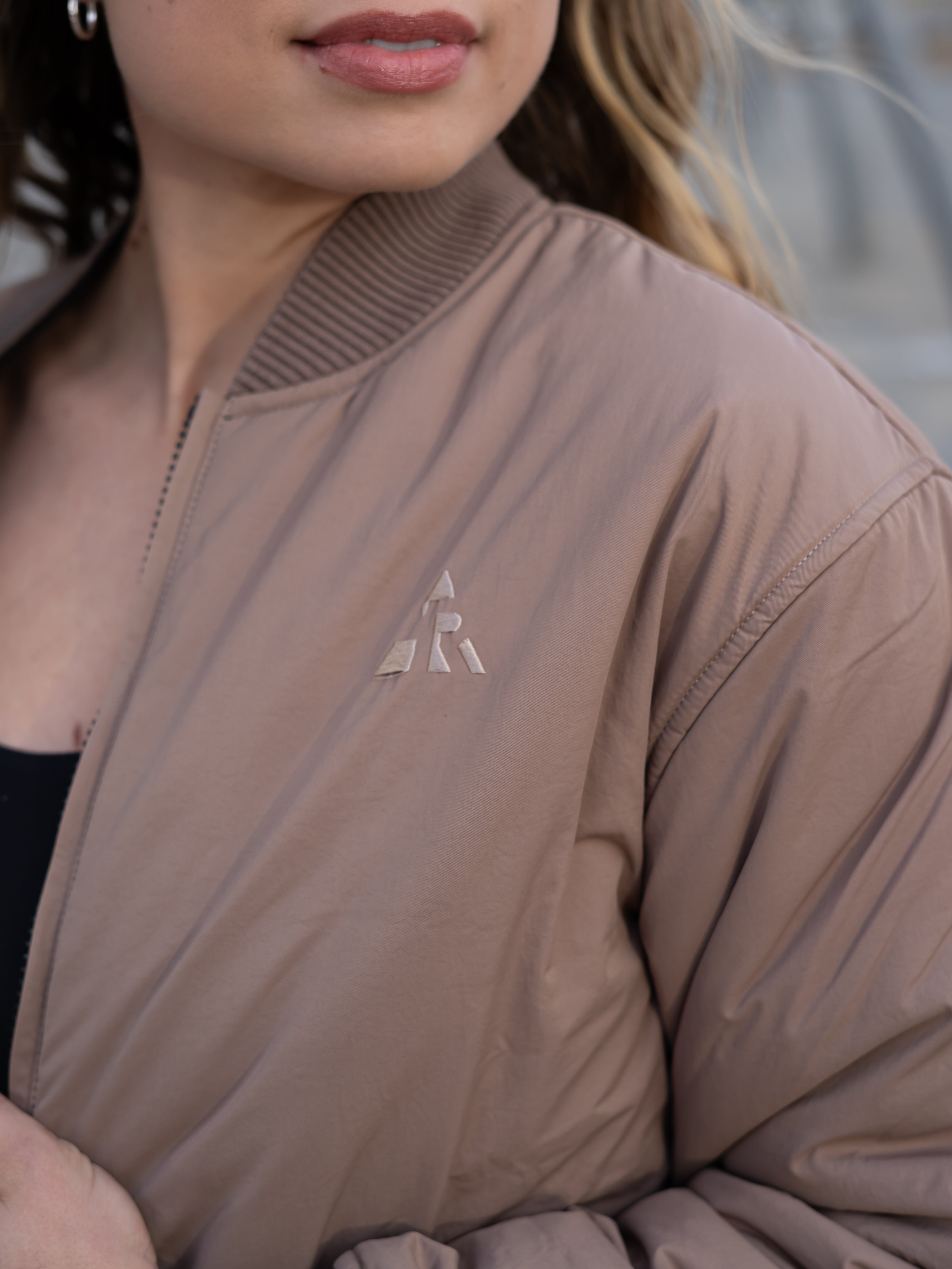 Reversible Bomber Jacket- Onyx/Mocha