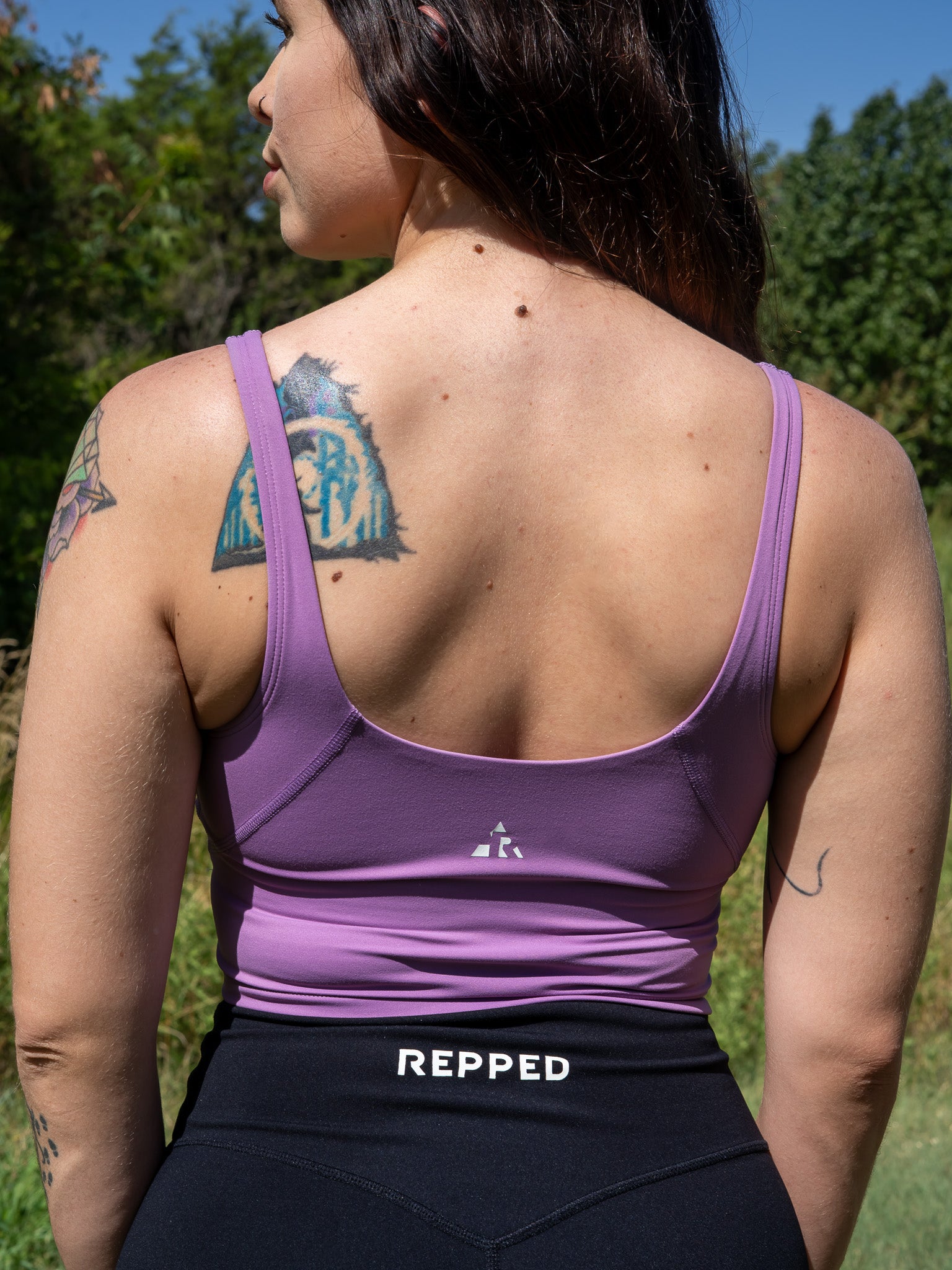 Eclipse Cropped Tank- Lilac